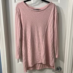 Anthropologie Maeve Pink Lightweight Sweater Size Small Soft Knit Long Sleeve